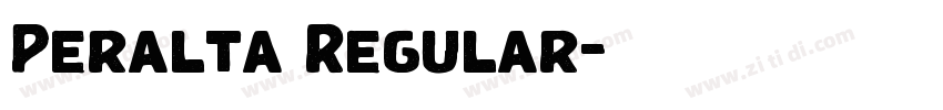 Peralta Regular字体转换
